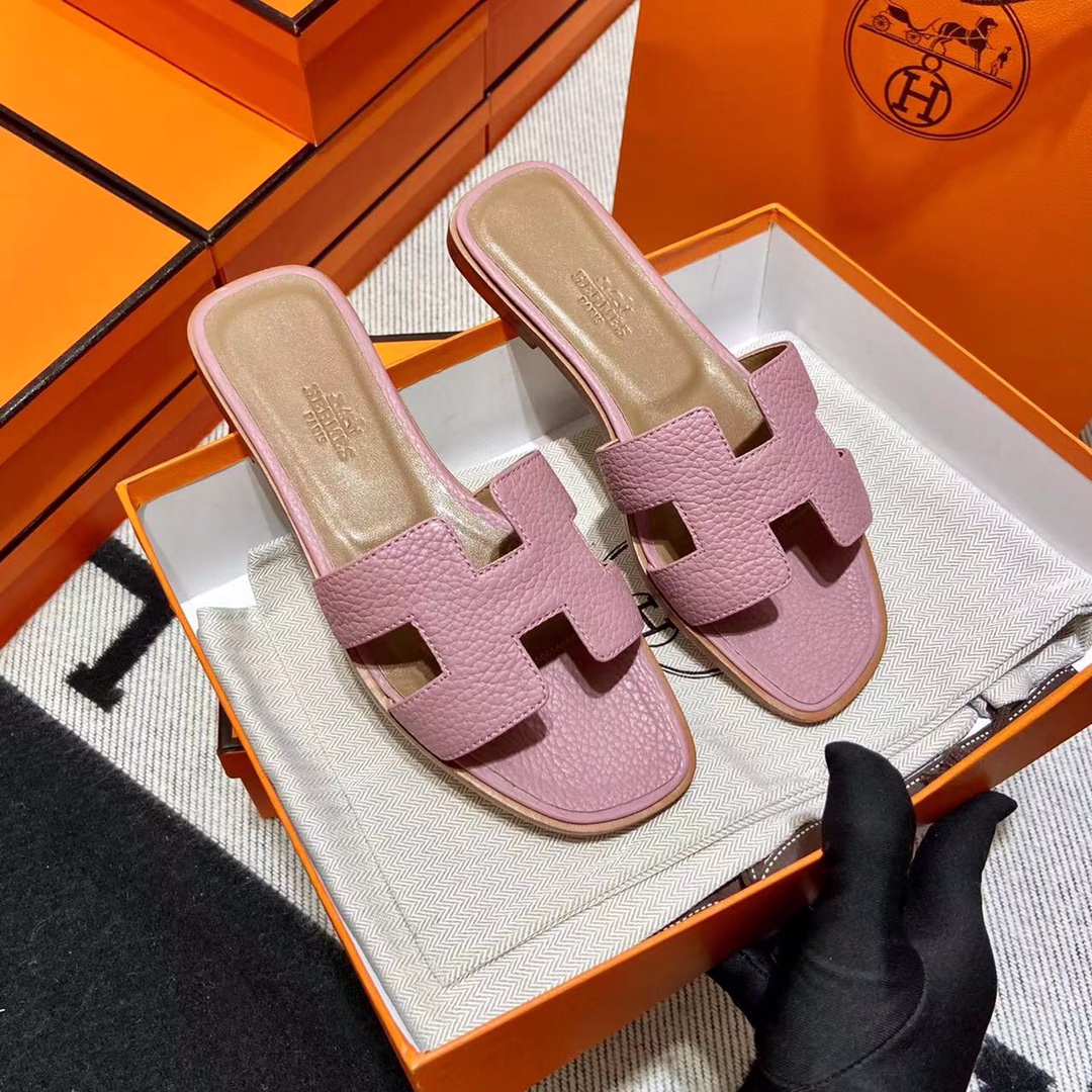 에르메스 올수공 오란 슬리퍼 샌들 토고 40